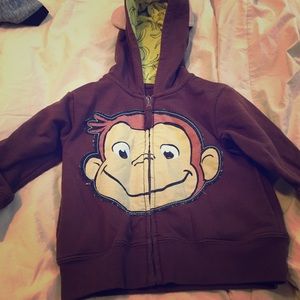 Toddler curious George hoodie